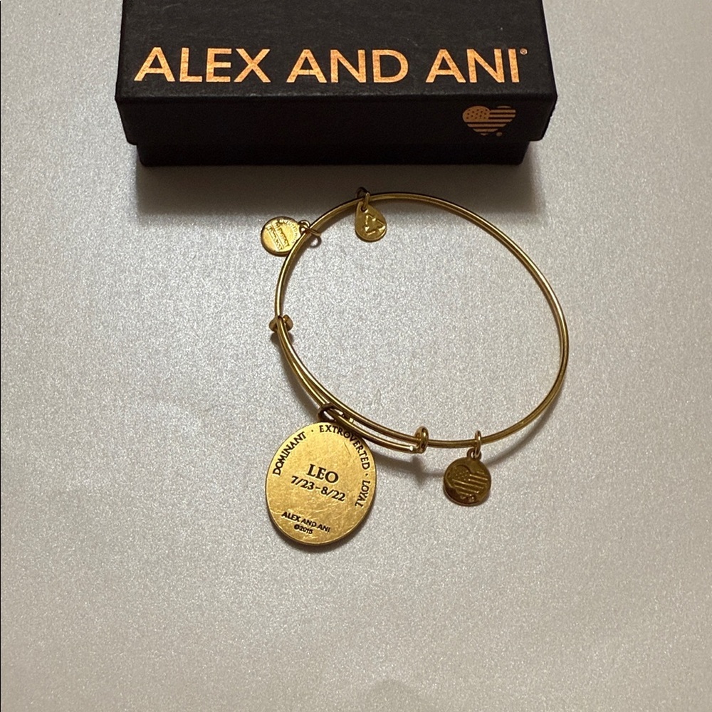 Alex and Ani Gold Leo Constellation Charm Bracelet - Picture 9 of 12